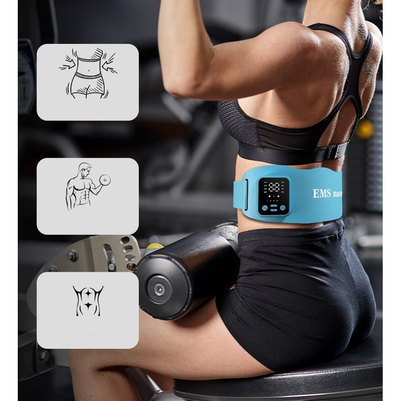 ABS Stimulator Belt with Ems Muscle Stimulation Heated Abdominal and Wireless Remote Control - Image 3