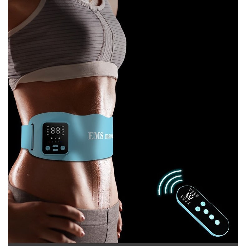 ABS Stimulator Belt with Ems Muscle Stimulation Heated Abdominal and Wireless Remote Control - Image 5