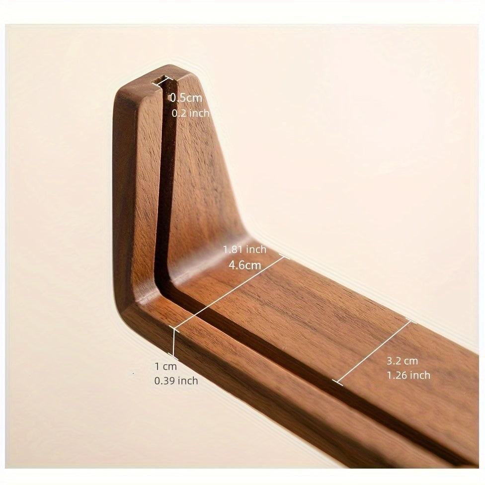 Acrylic Photo Frame with Wooden U-Shaped Base Modern Tabletop Display for Pictures 8x12 - Image 6