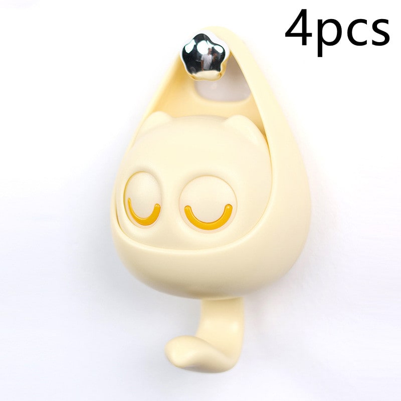 Adhesive Wall Hook Coat for Mounted Rack with Mechanical Cat Eye Design and Self-Adhesive Backing - Image 21