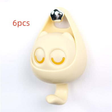 Adhesive Wall Hook Coat for Mounted Rack with Mechanical Cat Eye Design and Self-Adhesive Backing - Image 3