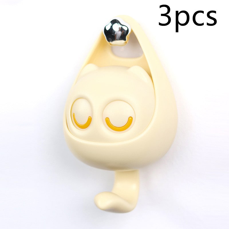 Adhesive Wall Hook Coat for Mounted Rack with Mechanical Cat Eye Design and Self-Adhesive Backing - Image 34