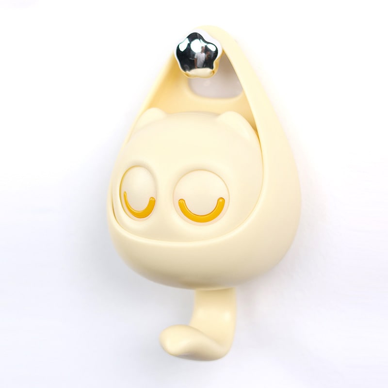 Adhesive Wall Hook Coat for Mounted Rack with Mechanical Cat Eye Design and Self-Adhesive Backing - Image 4