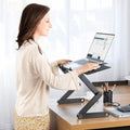 Adjustable Folding Laptop Stand for Desk with Detachable Mouse Tray and Rotating Joints - Image 1