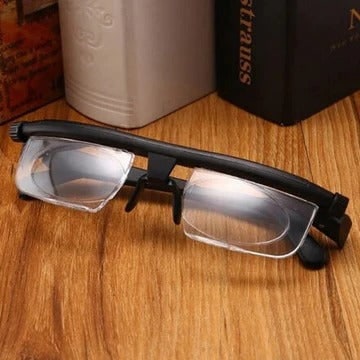 Adjustable Reading Glasses with Dial Control and Rectangular Lens Frame - Image 5
