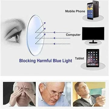 Adjustable Reading Glasses with Dial Control and Rectangular Lens Frame - Image 8