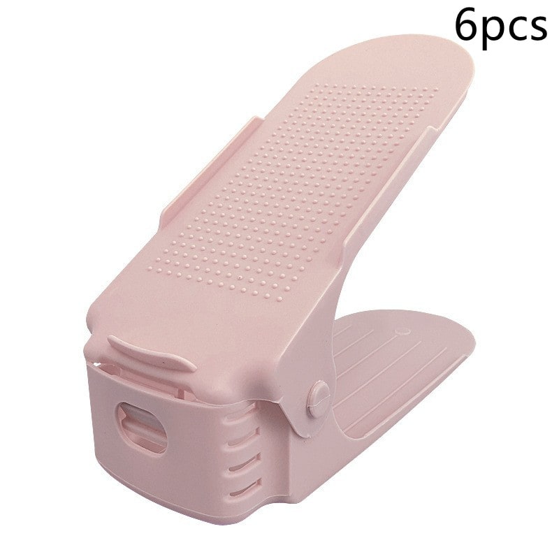 Adjustable Shoe Rack and Storage Organizer with Double-Tier Slots and Non-Slip Surface - Image 3