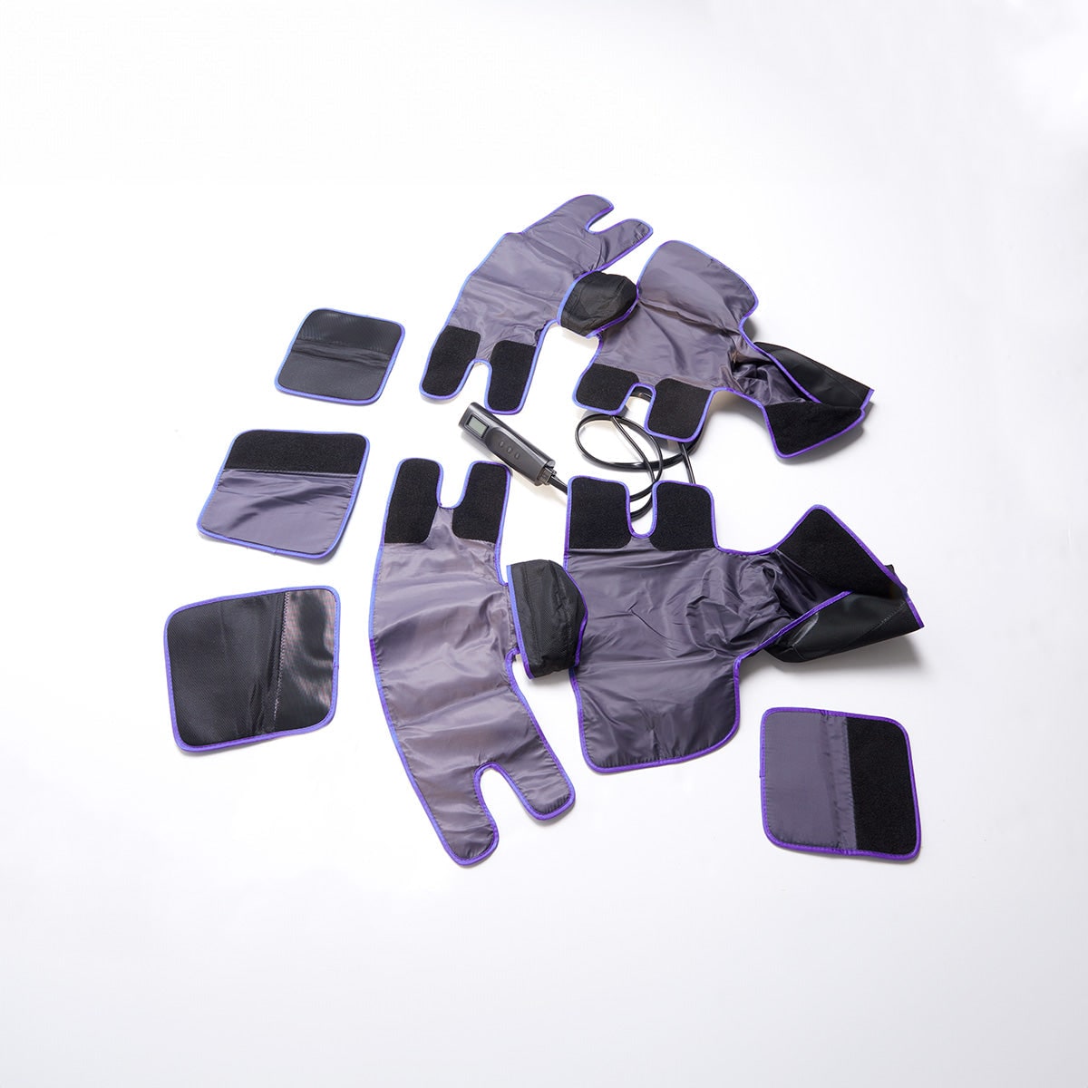 Air Compression Leg Massager with Foot and Calf Wrap Heat and Remote Control Portable - Image 3