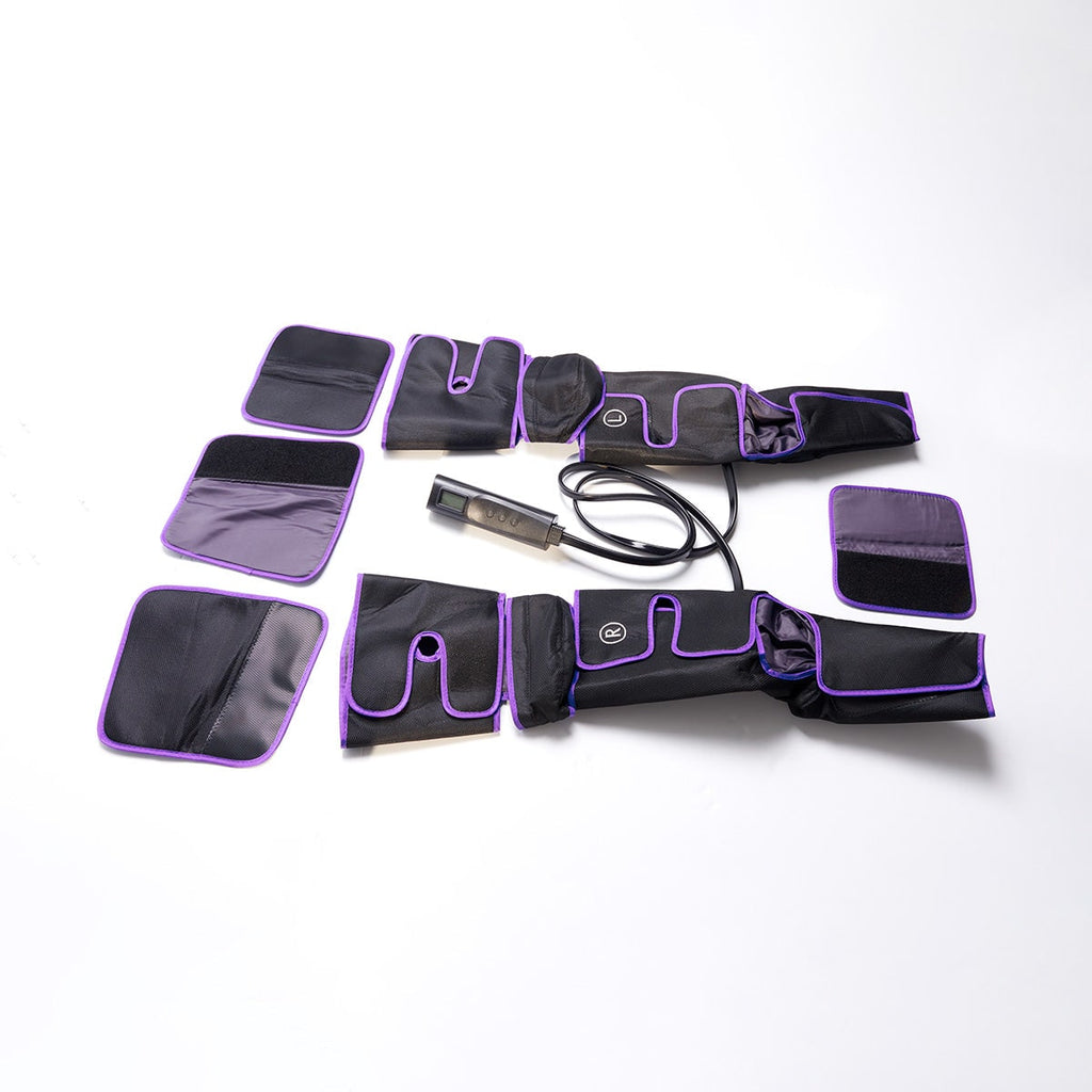 Air Compression Leg Massager with Foot and Calf Wrap Heat and Remote Control Portable - Image 4