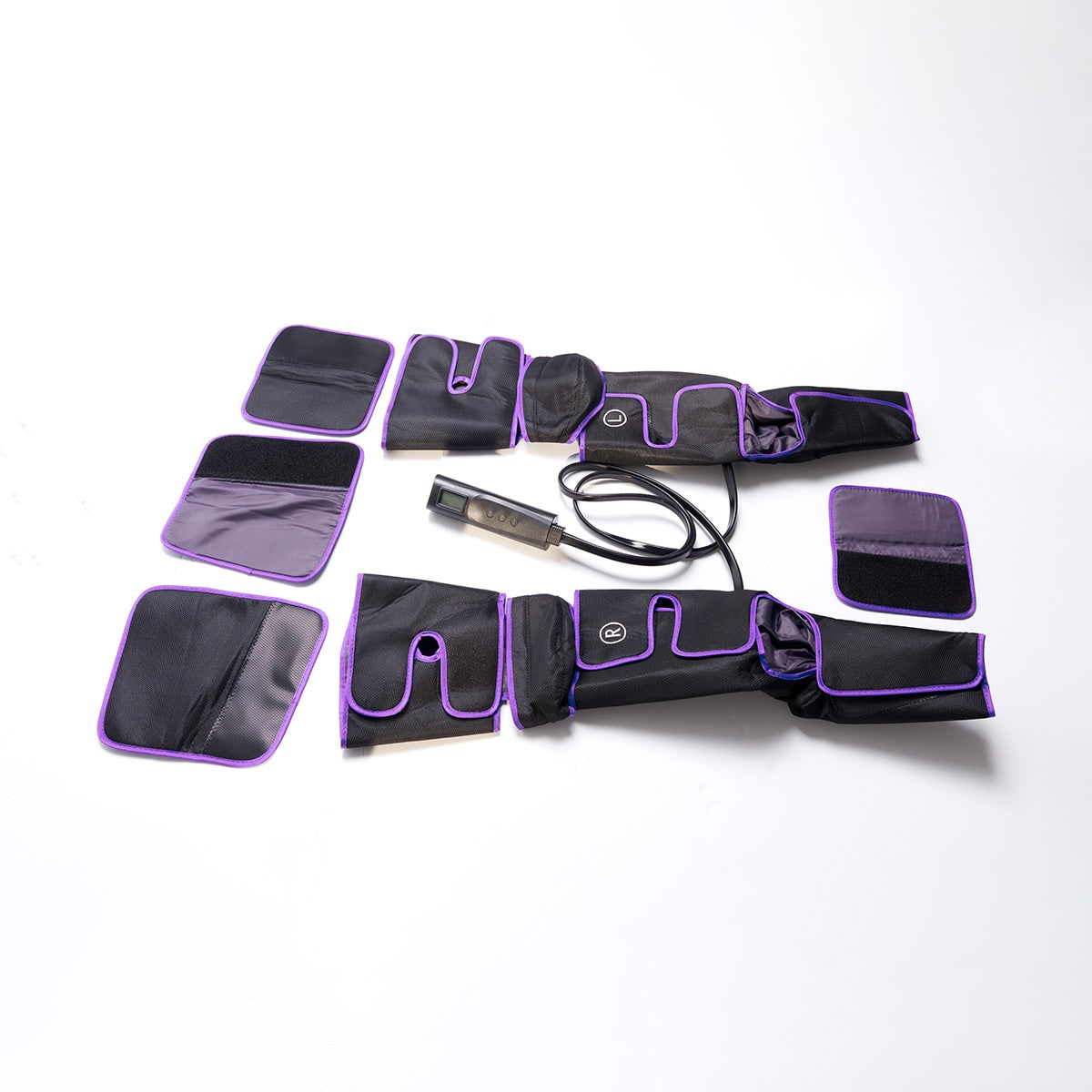 Air Compression Leg Massager with Foot and Calf Wrap Heat and Remote Control Portable - Image 4