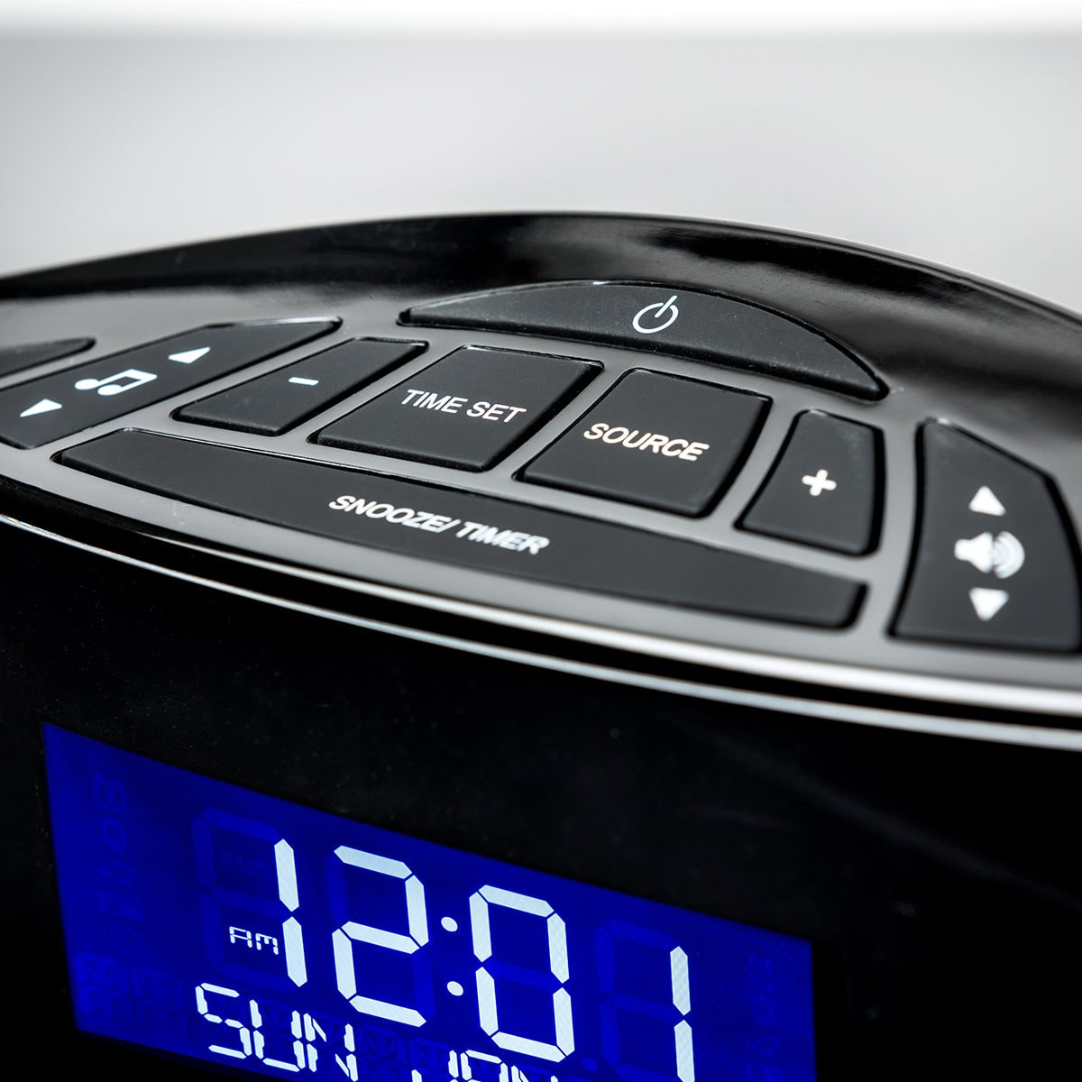 Alarm Clock Radio White Noise Machine Sleep Sound Digital Metal - Image 4