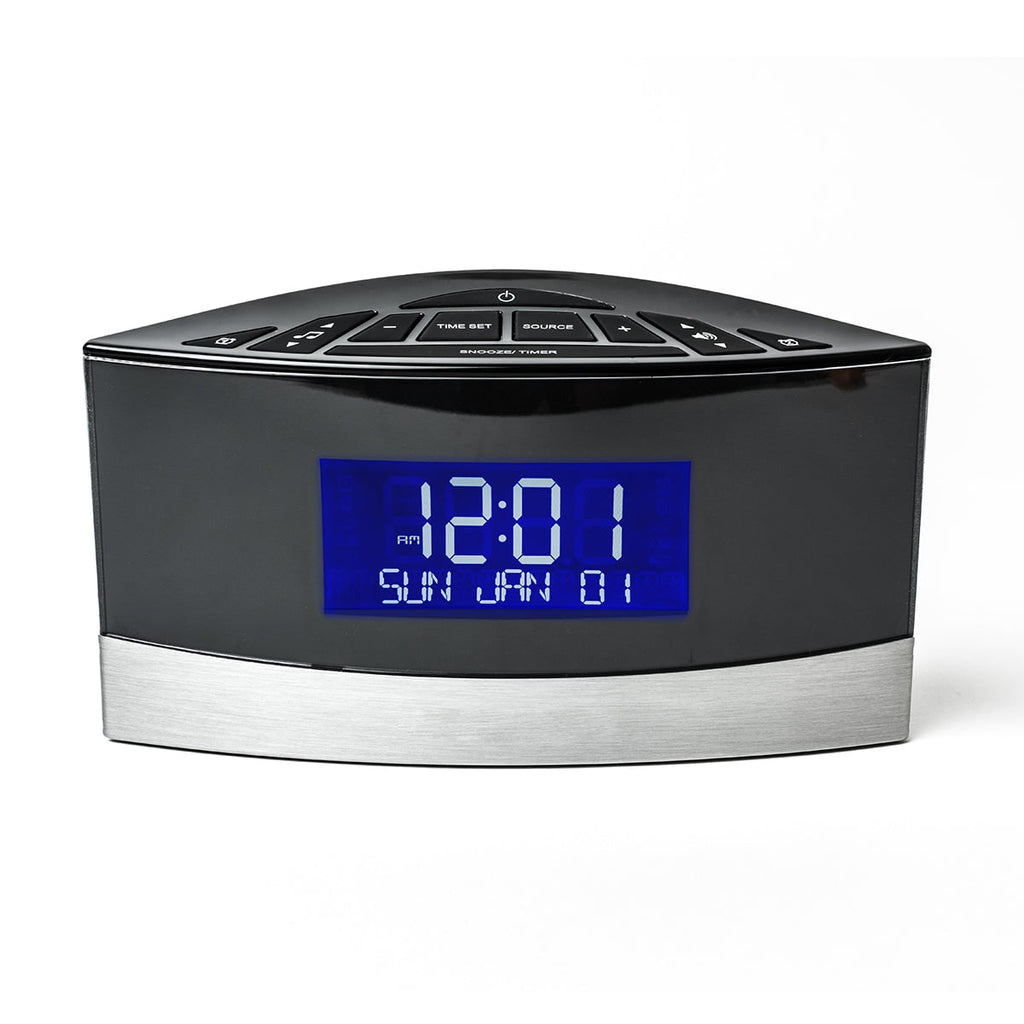 Alarm Clock Radio White Noise Machine Sleep Sound Digital Metal - Image 7