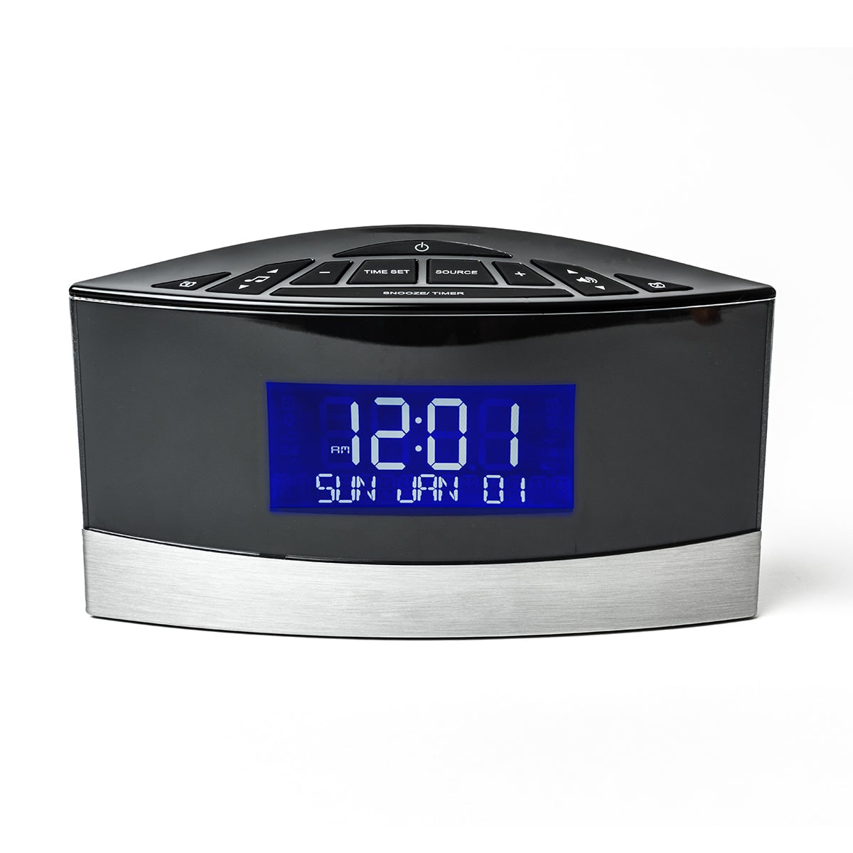 Alarm Clock Radio White Noise Machine Sleep Sound Digital Metal - Image 7