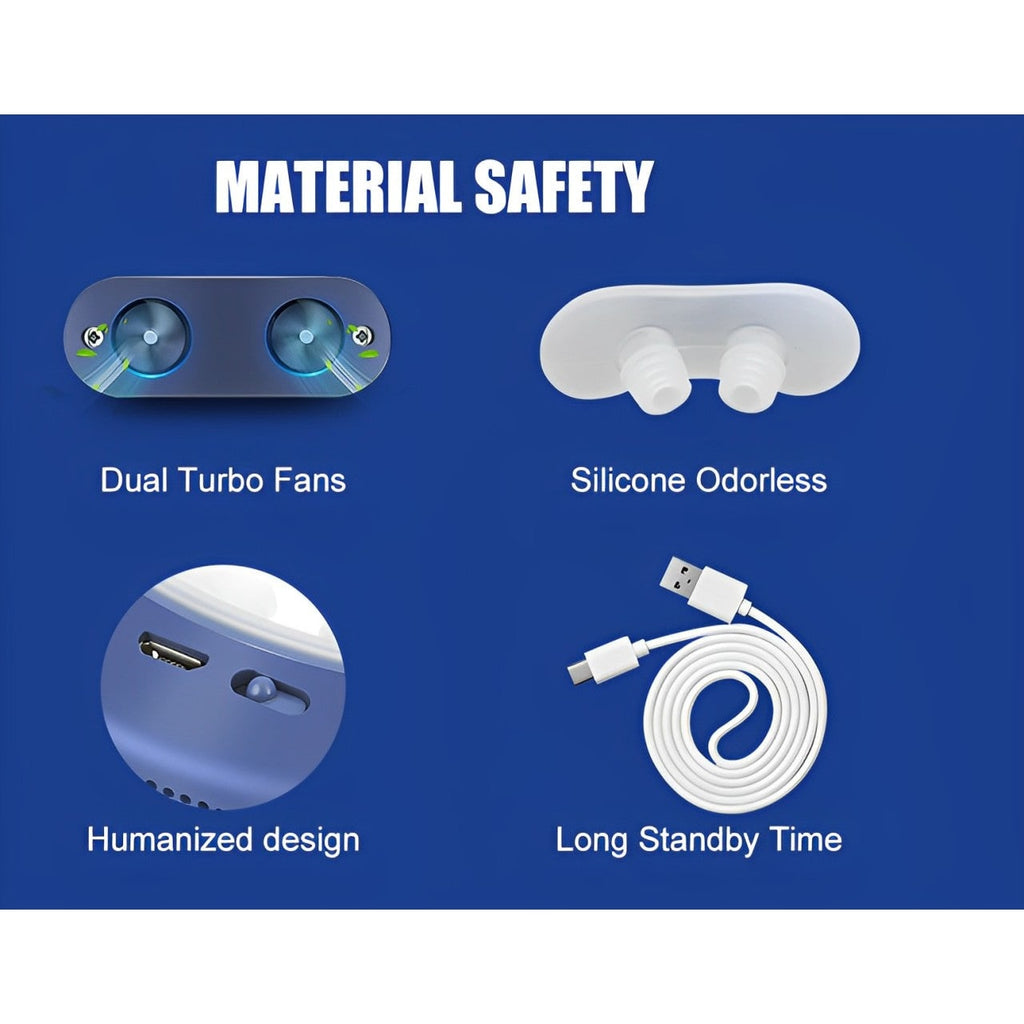 Anti Snoring Device Rechargeable Silicone Nasal Portable Travel Kit - Image 6