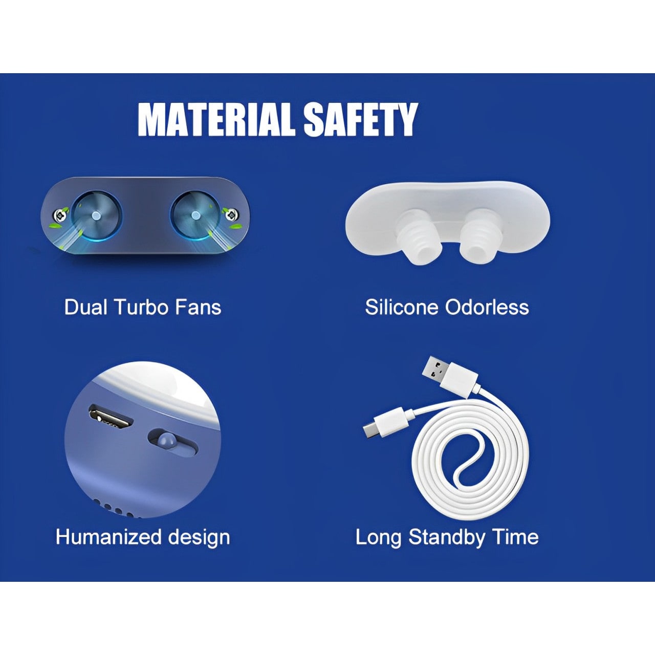 Anti Snoring Device Rechargeable Silicone Nasal Portable Travel Kit - Image 6