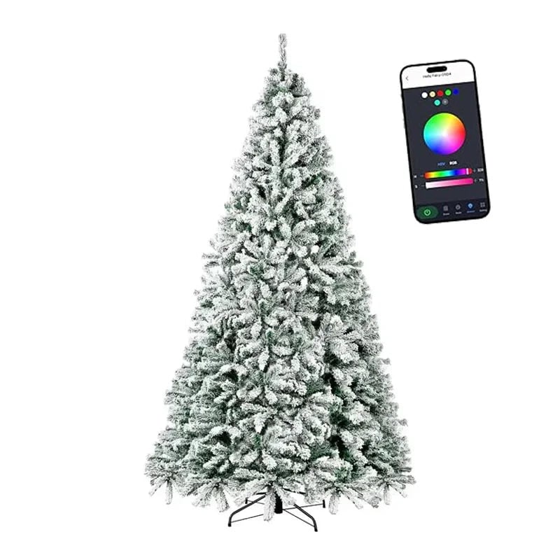Artificial Christmas Tree Pre Lit Decorated LED Lights Wireless App Controlled - Image 4