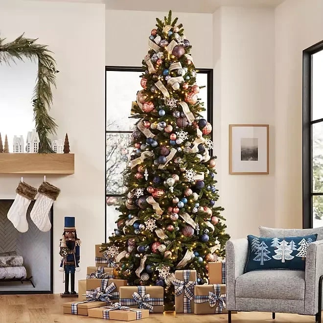 Artificial Christmas Tree Pre Lit Decorated LED Lights Wireless App Controlled - Image 8