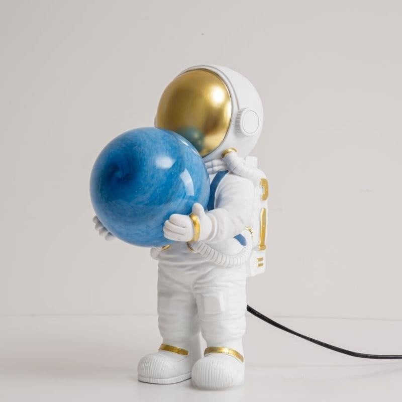 Astronaut Bedside Table Lamp with Glowing Globe and Battery Operated Design Set Of 2 - Image 2