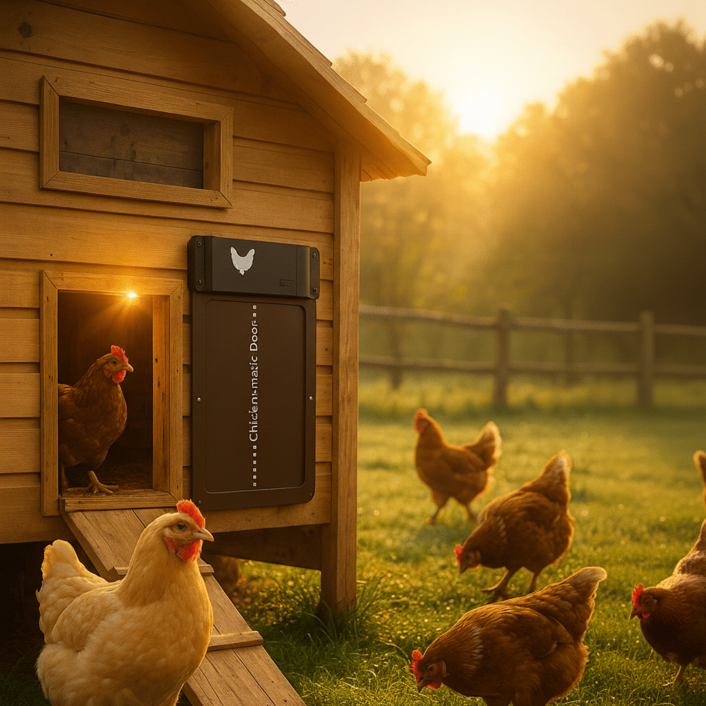 Automatic Chicken Coop Door with Light Sensor and Predator Proof Protection Moveable - Image 7