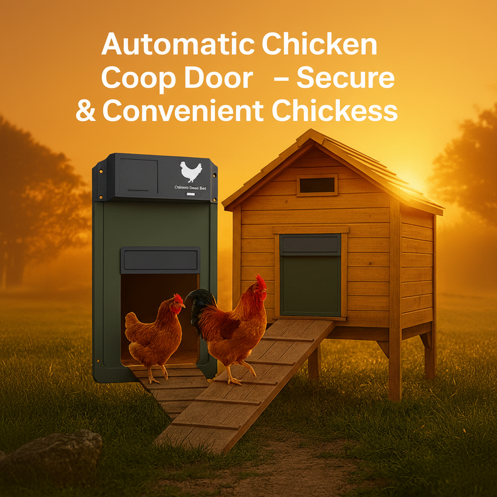 Automatic Chicken Coop Door with Light Sensor and Predator Proof Protection Moveable - Image 8
