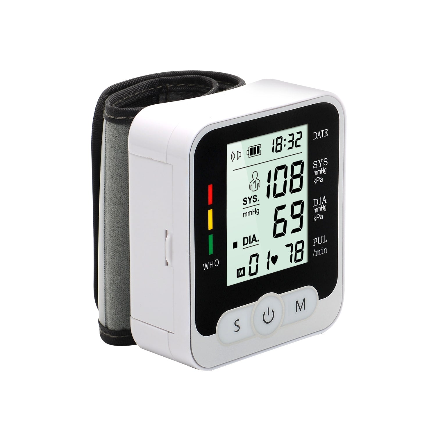 Automatic Home Blood Pressure Monitor with Wrist Cuff Lcd Display and Portable Digital Wristband - Image 9