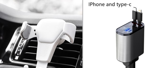 Automatic Retractable Car Charger Smart Dual USB Ports and Digital Voltage Display C - Image 10