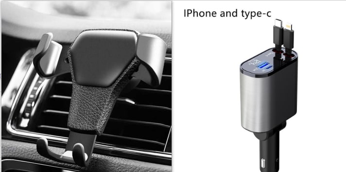 Automatic Retractable Car Charger Smart Dual USB Ports and Digital Voltage Display C - Image 17