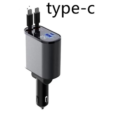 Automatic Retractable Car Charger Smart Dual USB Ports and Digital Voltage Display C - Image 25