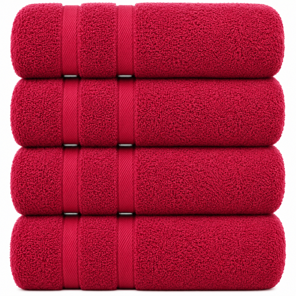 4-Piece Oversized Bath Towel Set 75 × 150 cm Absorbent