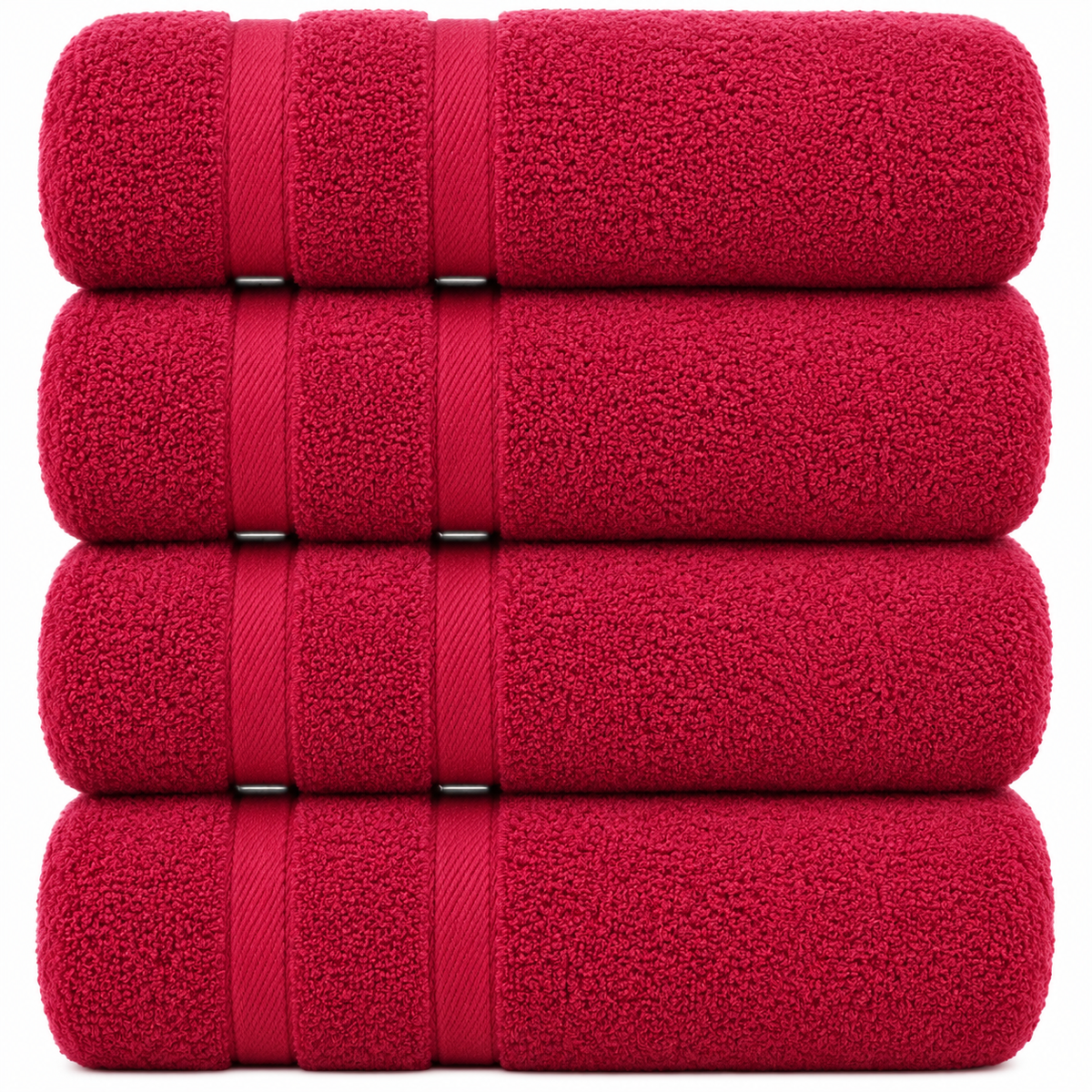 4-Piece Oversized Bath Towel Set 75 × 150 cm Absorbent