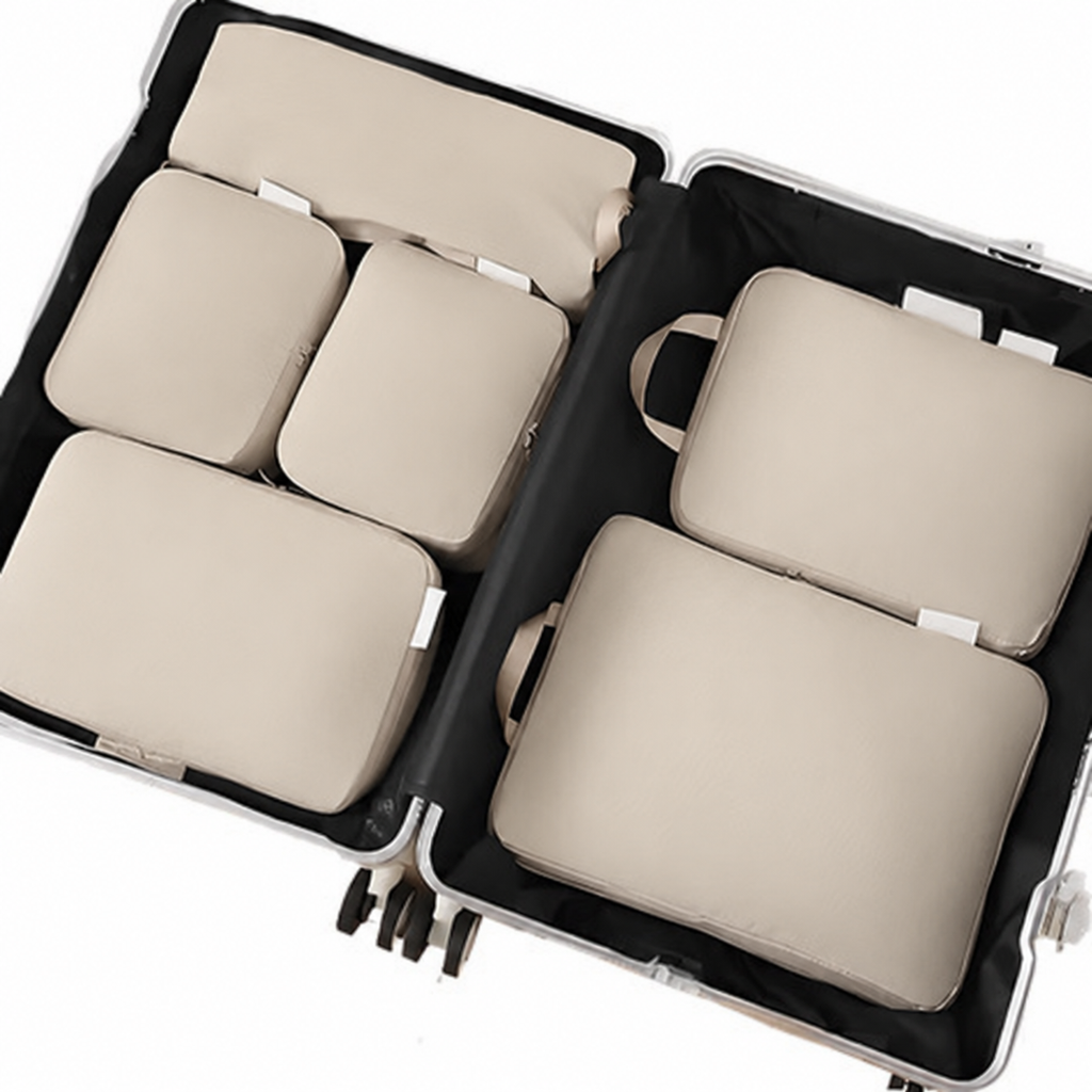 6 Piece Compression Packing Cube Travel Storage Set