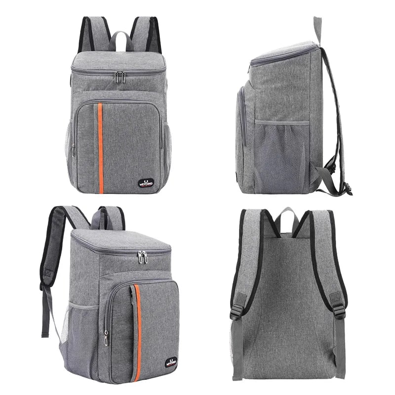 Backpack Cooler with Insulated Leakproof Compartment and Padded Straps for Lunch - Image 5