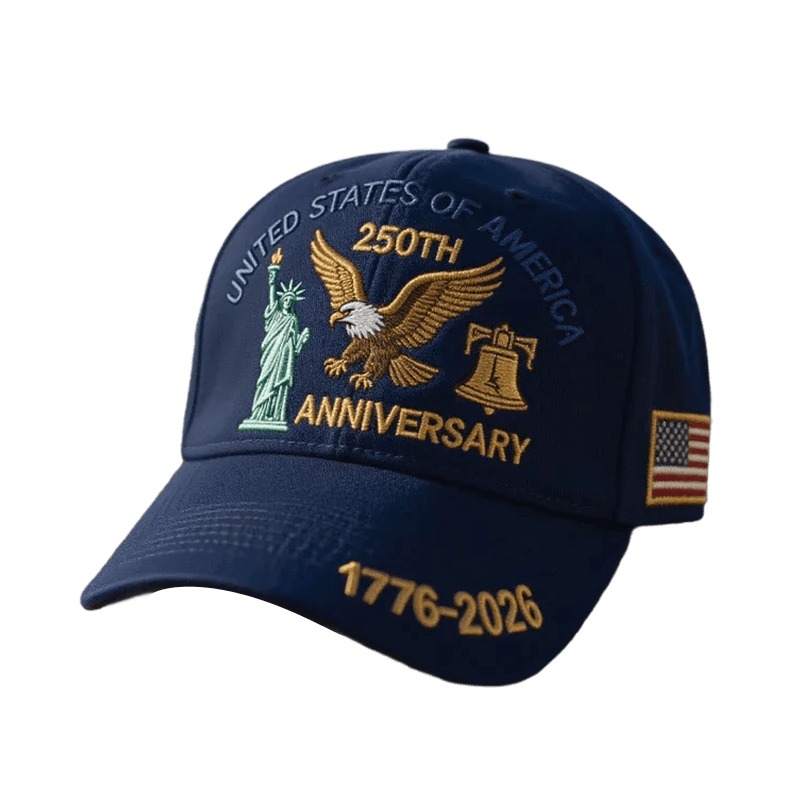 Baseball Cap Patriotic Hat Embroidered American Flag Curved Brim Outdoor - Image 2