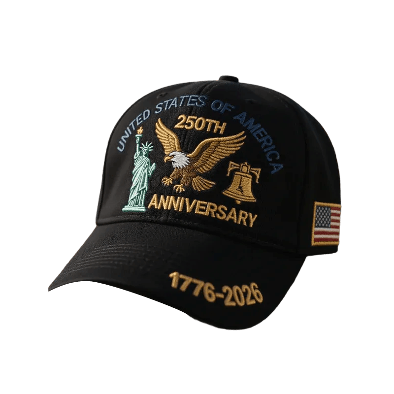 Baseball Cap Patriotic Hat Embroidered American Flag Curved Brim Outdoor - Image 3