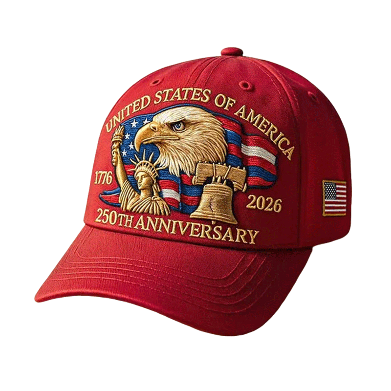 Baseball Cap Patriotic Hat Embroidered Eagle American Flag Curved Brim Outdoor - Image 2