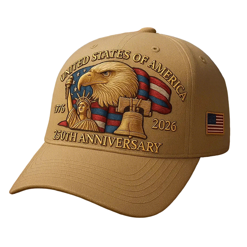 Baseball Cap Patriotic Hat Embroidered Eagle American Flag Curved Brim Outdoor - Image 5