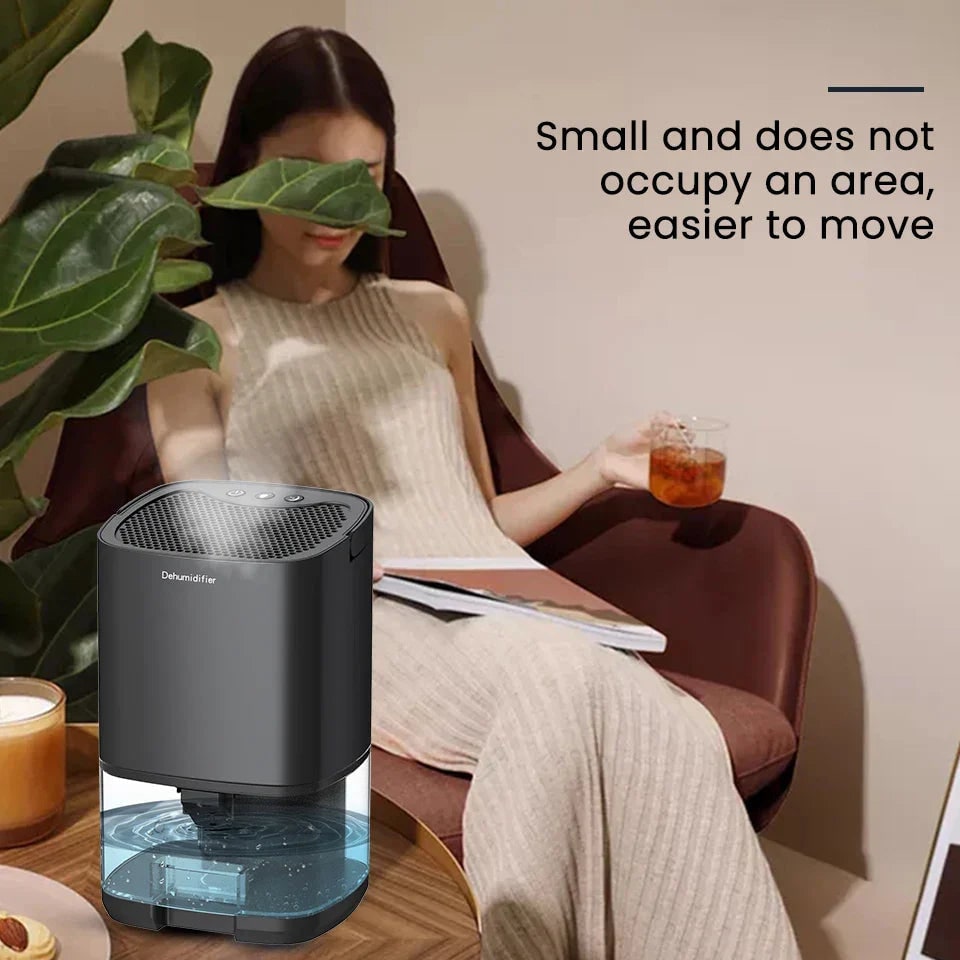 Basement Crawl Space Small Dehumidifier for Bedroom with 1000ml Tank and Night Light - Image 9