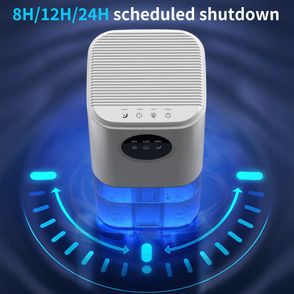 Basement Crawl Space Small Dehumidifier for Bedroom with Nightlight and Timer - Image 5