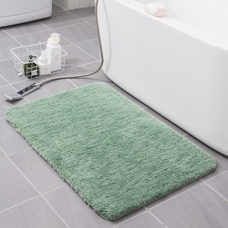 Bath Mat and Bathroom Floor Set with Quick Dry Plush Microfiber and Non Slip Backing - Image 13