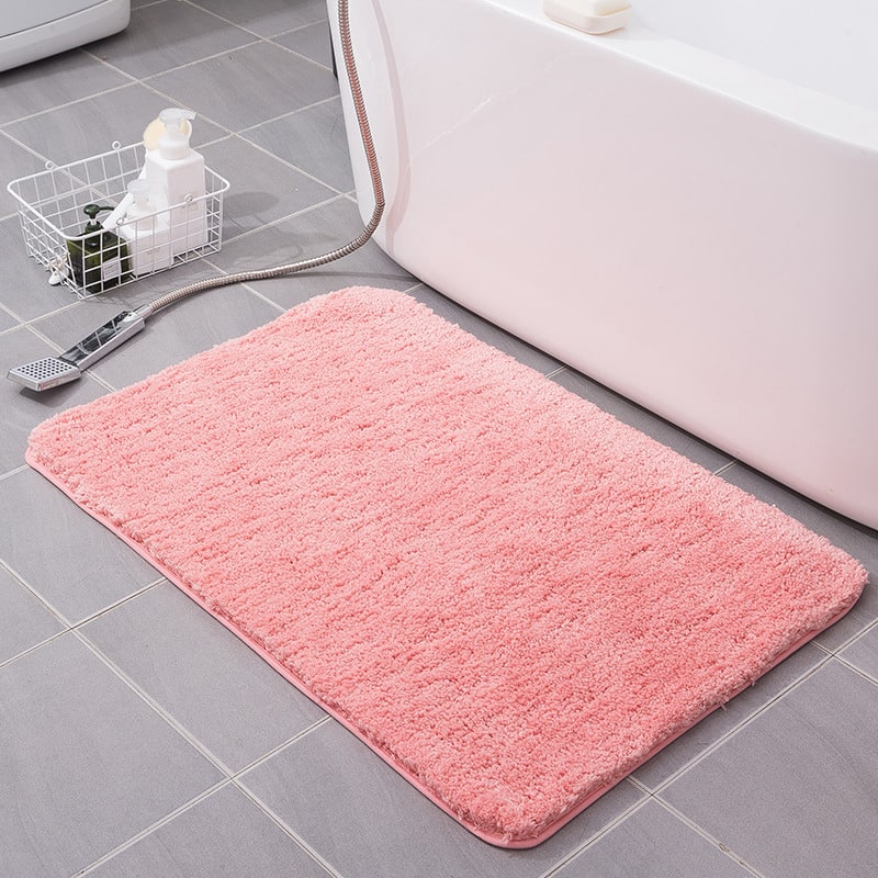 Bath Mat and Bathroom Floor Set with Quick Dry Plush Microfiber and Non Slip Backing - Image 15