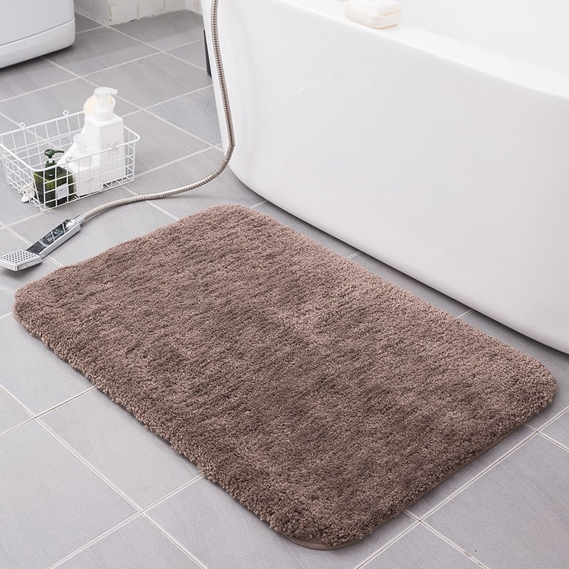 Bath Mat and Bathroom Floor Set with Quick Dry Plush Microfiber and Non Slip Backing - Image 6