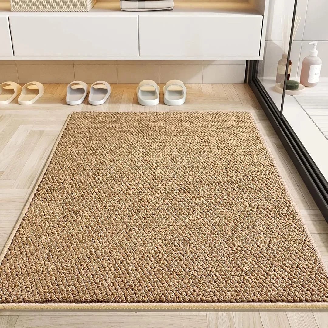 Bath Mat Indoor Doormat Entryway Absorbent Textured Loop Pile Non Slip Floor - Image 6