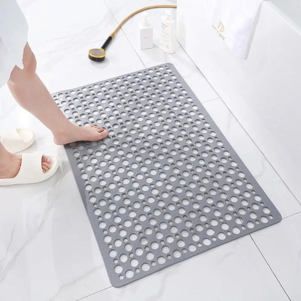 Bath Mats for Bathroom with Suction Cups Non Slip Shower Drainage Holes - Image 2