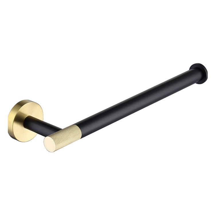 Bathroom Bath Towel Bar Wall Mounted Stainless Steel with Brushed Gold Accents Shower Door - Image 5