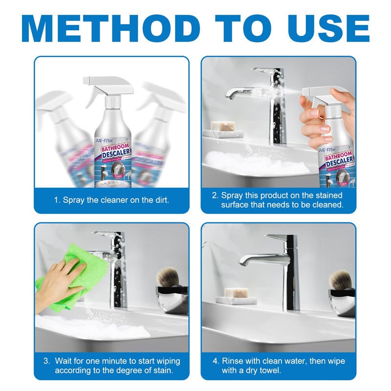Bathroom Cleaner Spray with Foam Formula for Mold and Soap Scum Removal All Purpose - Image 6