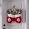 Battery Operated Christmas Light Door Hanger with LED Mitten Shape and Faux Greenery - Image 7