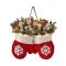 Battery Operated Christmas Light Door Hanger with LED Mitten Shape and Faux Greenery - Image 8