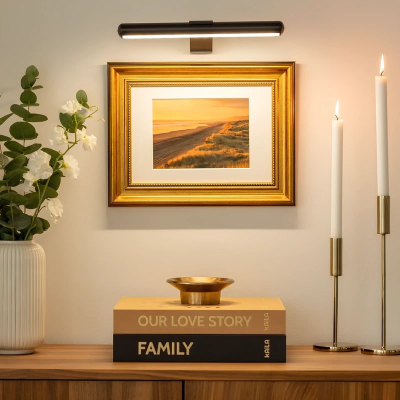 Battery Operated Picture Light Artwork LED Cordless Rechargeable Wall Mounted - Image 14