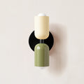 Battery Powered Wall Sconce Lighting with Dual Capsule Shades and Wireless Operation - Image 1