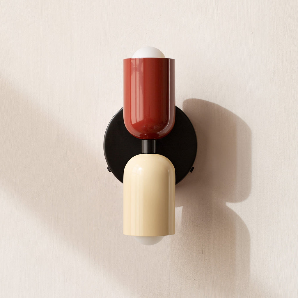 Battery Powered Wall Sconce Lighting with Dual Capsule Shades and Wireless Operation - Image 4